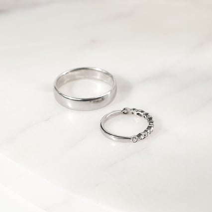 Vintage eternity prsten s lab-grown diamanty Paloma