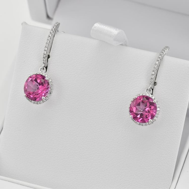 Náušnice s topazy 16784