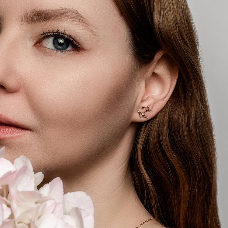 Zlaté náušnice 95341