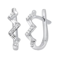 Diamantové kruhové náušnice Ransom