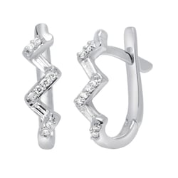 Diamantové kruhové náušnice Ransom