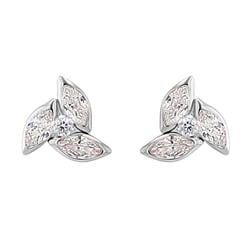 Zlaté náušnice se zirkony Marina