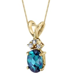 Zlatý přívěsek s alexandritem a diamantem Tamatha