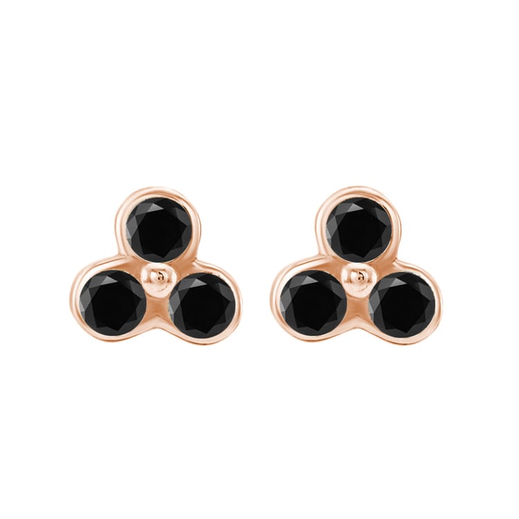 Zlaté trojlístky s diamanty