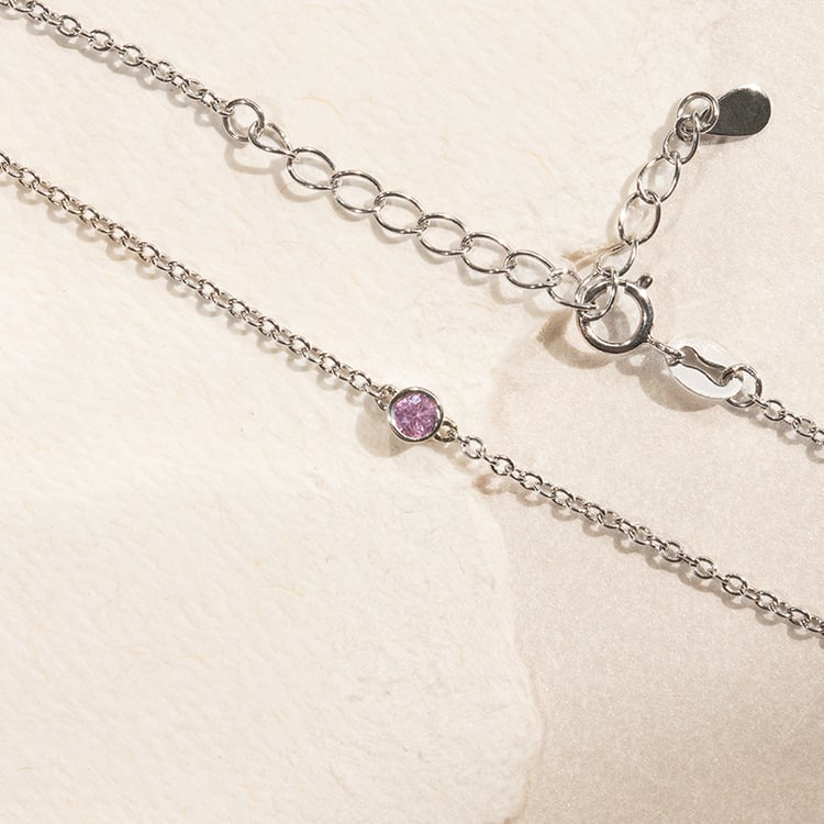 Stříbrný minimalistický náramek se safírem Bonato 138433