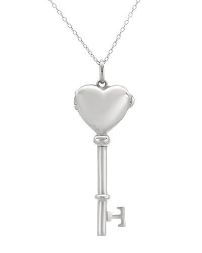 Stříbrný náhrdelník klíč