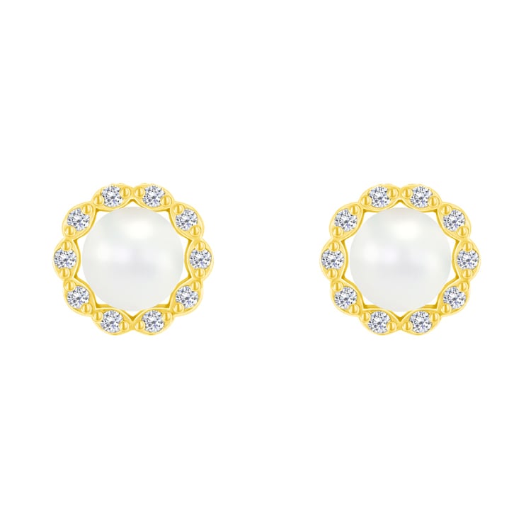 Perlové náušnice ze zlata 70711