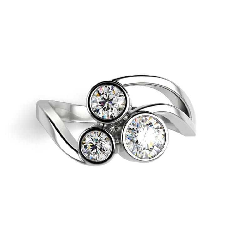 Zlatý zásnubní prsten 14067