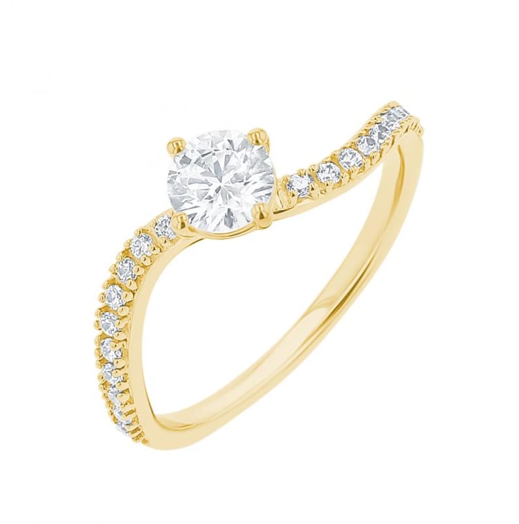 Zásnubní prsten s lab-grown diamantem 155486