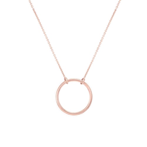 Stříbrný náhrdelník minimalistického tvaru Karma