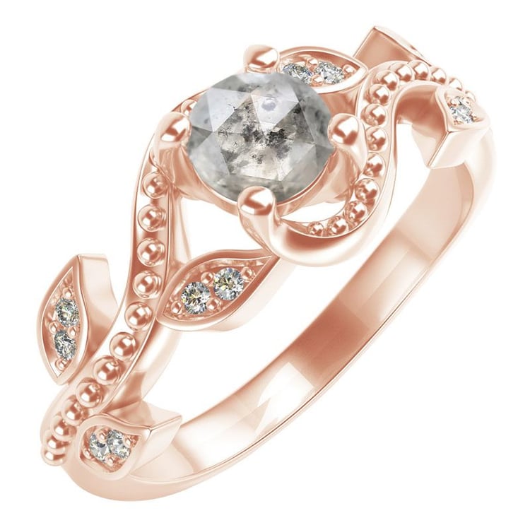 Zásnubní prsten se salt and pepper diamantem a lab-grown diamanty Vindo 115771