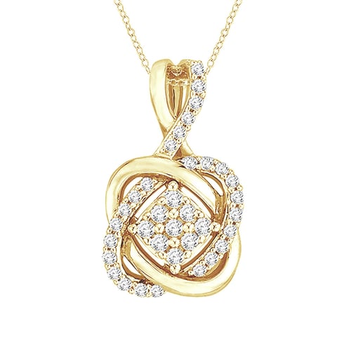 Zlatá sada propletených šperků s lab-grown diamanty Emre