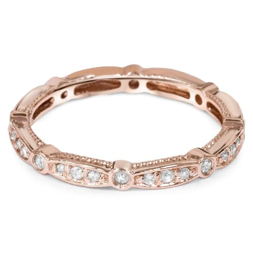 Něžný eternity prsten s lab-grown diamanty Jadoire