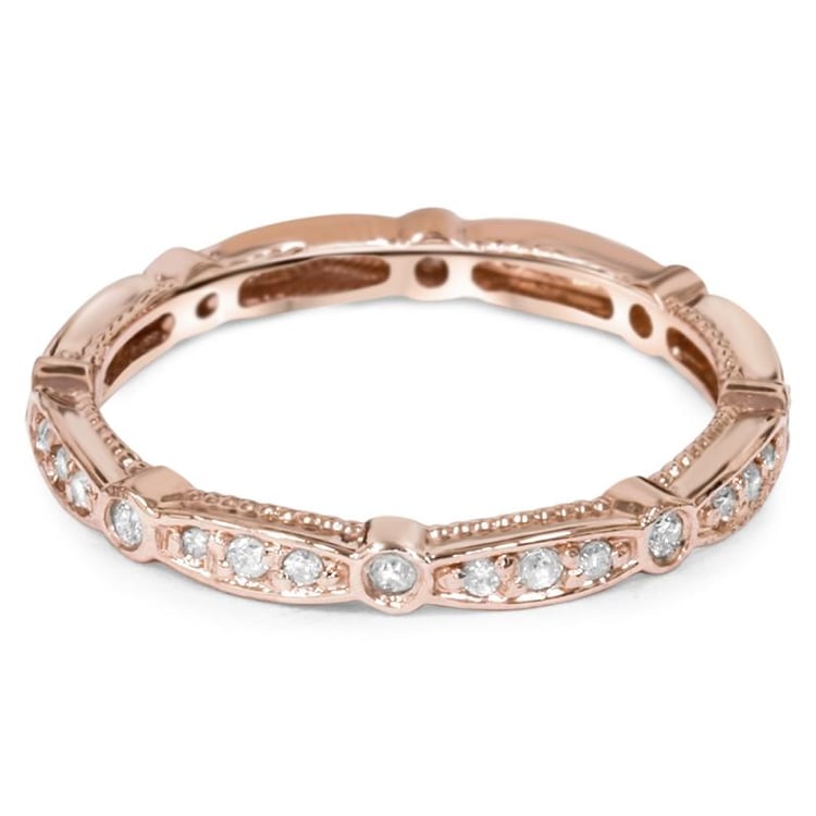 Něžný eternity prsten s lab-grown diamanty Jadoire 101593