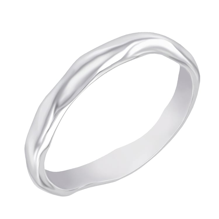 Dámský pokroucený prsten z platiny 76508