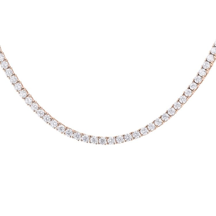 Zlatý tenisový náhrdelník s lab-grown diamanty Gibson 140960