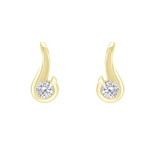 Elegantní náušnice s 0.20 ct diamanty Evert