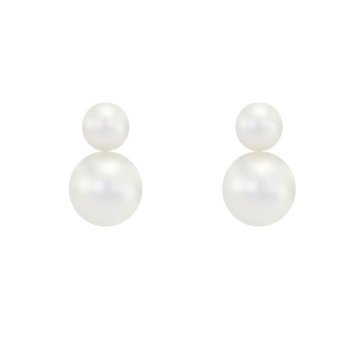 Náušnice se dvěmi perlami 38047