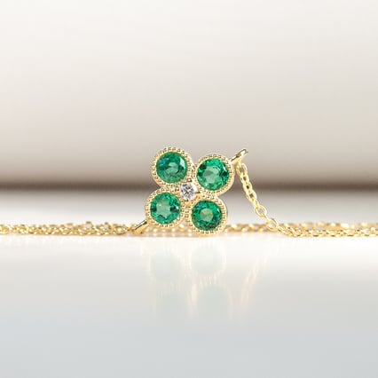 Smaragdový set šperků s diamanty Midora