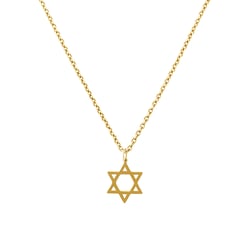 Stříbrný přívěsek Davidova hvězda