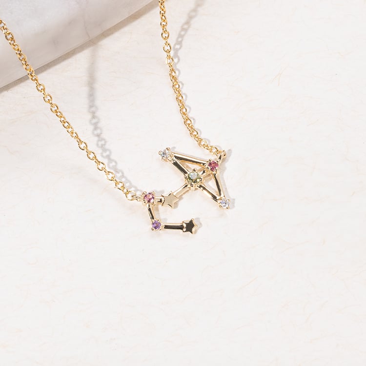 Náhrdelník se znamením zvěrokruhu Sagittarius 140926