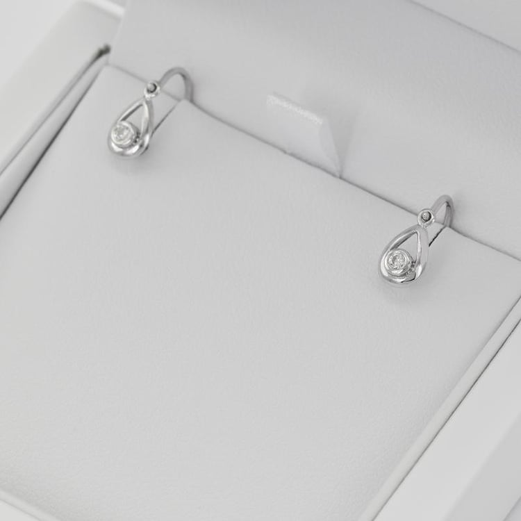 Zlaté dětské náušnice slzy 145313