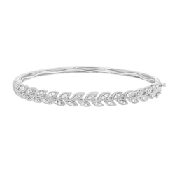 Elegantní stříbrný náramek s třpytivými diamanty Ettore