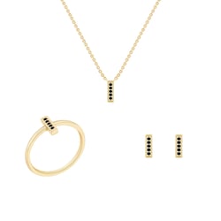 Minimalistická kolekce šperků s černými diamanty Myghal