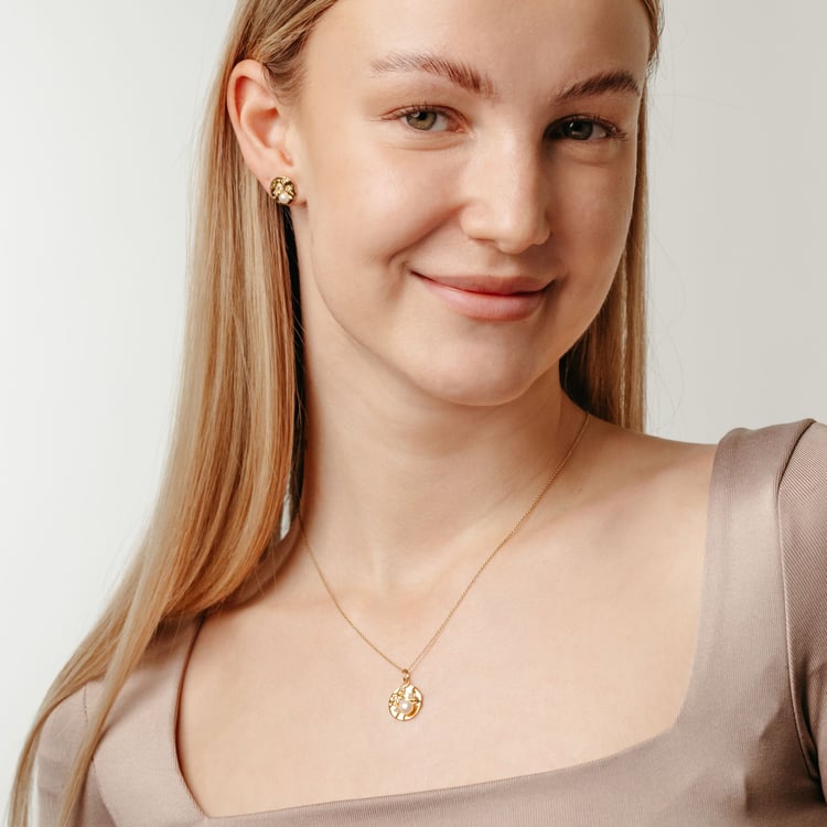 Kolekce stříbrných šperků s perlami a bílými topazy Darleen 163974