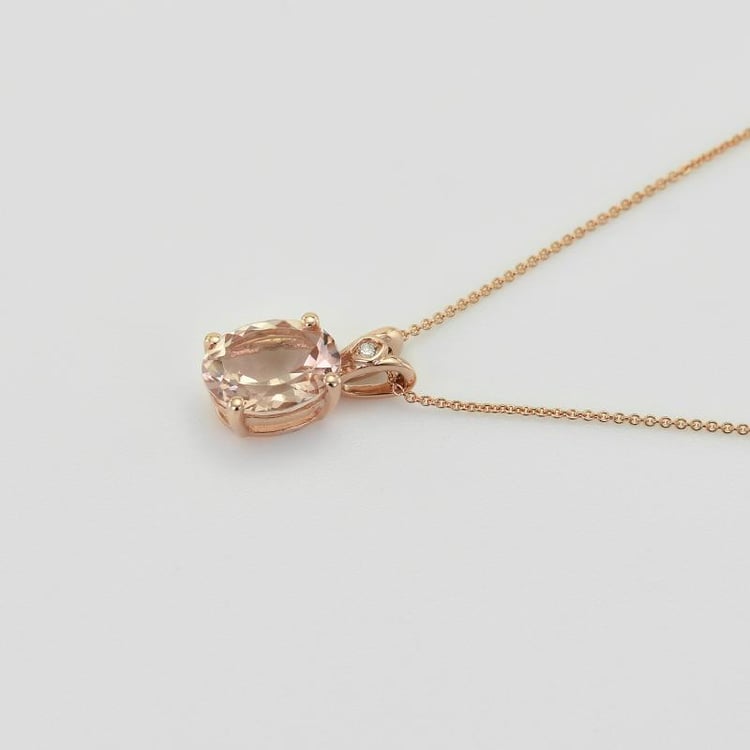 Morganitový zlatý náhrdelník 31166