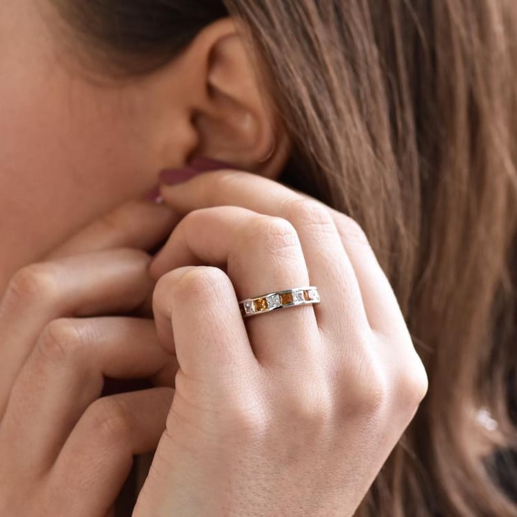 Prsten s citríny 39118