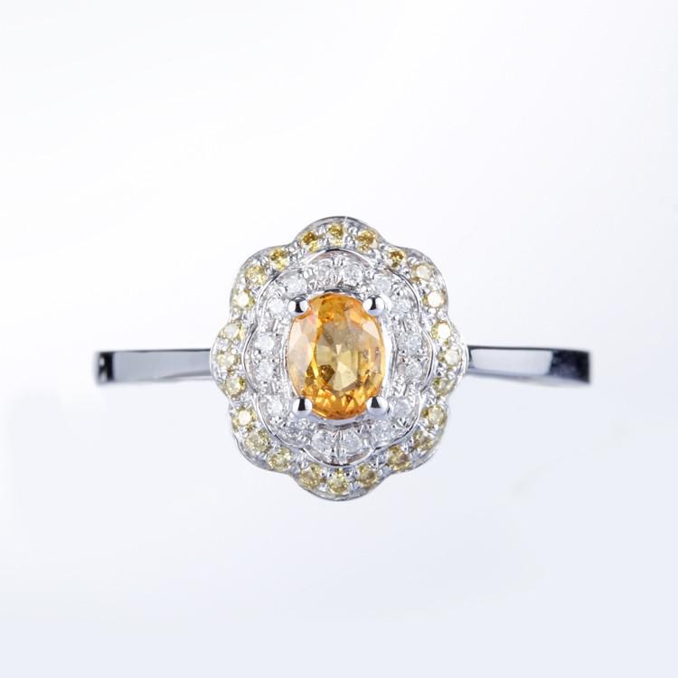 Zlatý prsten se safírem 6511