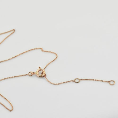 Zlatý choker s růžovými nebroušenými diamanty Wandalee