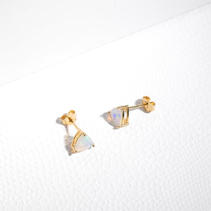 Stříbrné náušnice s opály Nellie