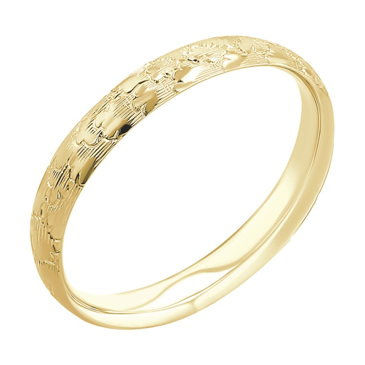 Snubní prsteny s ruční rytinou mraků Clouds 116772