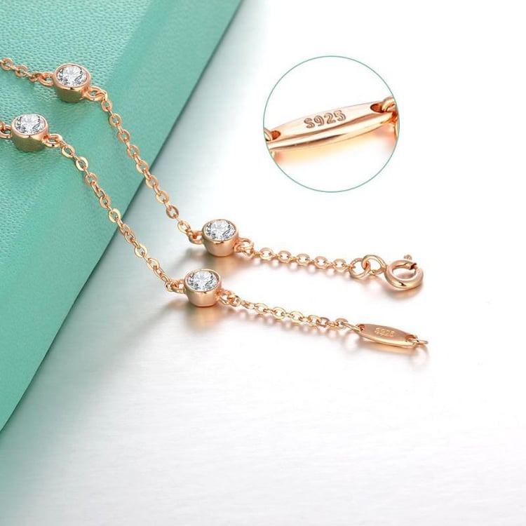 Jemný pozlacený náramek Diza 7485