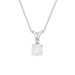 Přívěsek ze zlata s měsíčním kamenem a diamantem Timotei