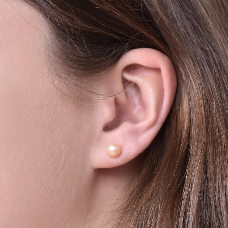 Zlaté perlové náušnice Balbina 6847