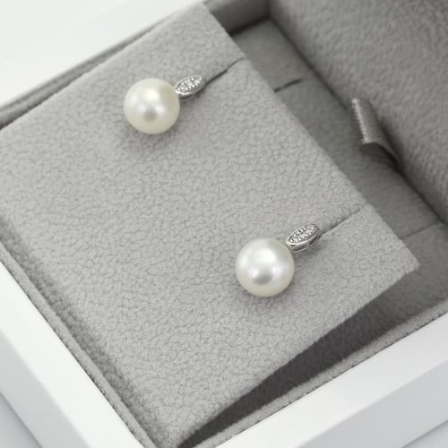 Zlatá romantická sada s perlami a diamanty Glaume