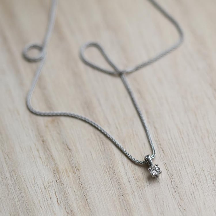 Diamantový platinový náhrdelník 49818