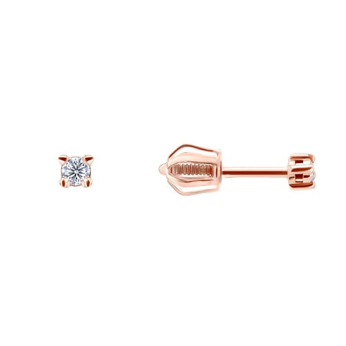 Náušnice s 2mm moissanity Tiny