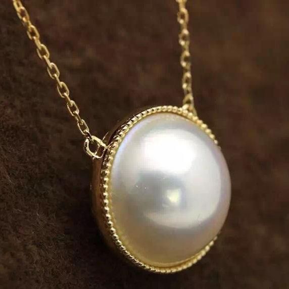 Náhrdelník ze zlata s perlou 10318