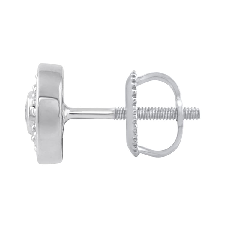 Náušnice z bílého zlata 19348