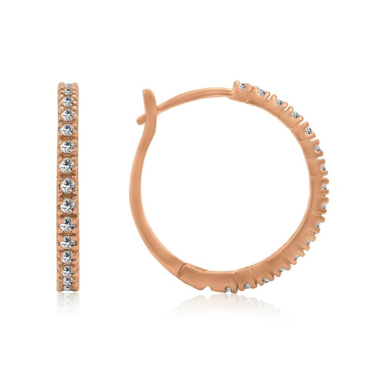 Kruhové diamantové náušnice 7794