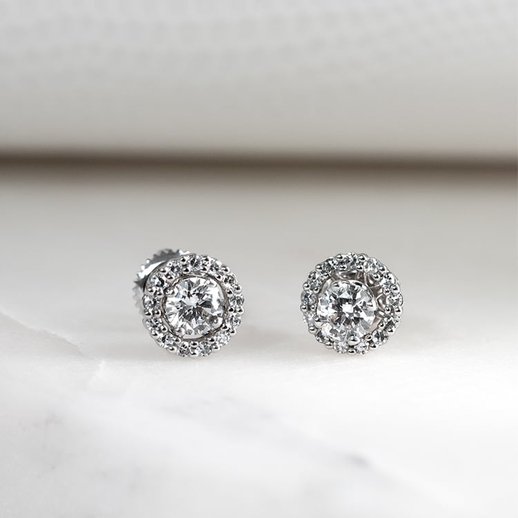 Zlaté náušnice 2v1 s IGI certifikovanými 0.30ct lab-grown diamanty Demetra 131499