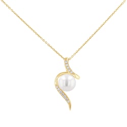 Přívěsek s perlou a diamanty Acanda