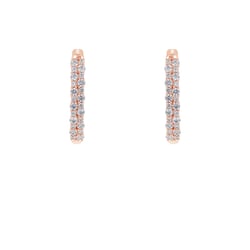 Diamantové kruhové náušnice Nicholls