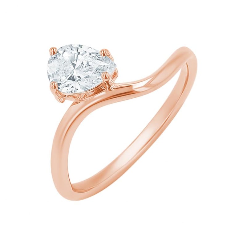 Elegantní zásnubní prsten ze zlata 155389