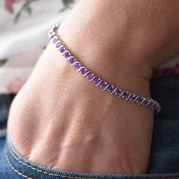 Ametystový náramek 17329