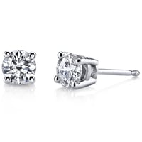 Náušnice ze zlata s 0.75ct lab-grown diamanty Trey
